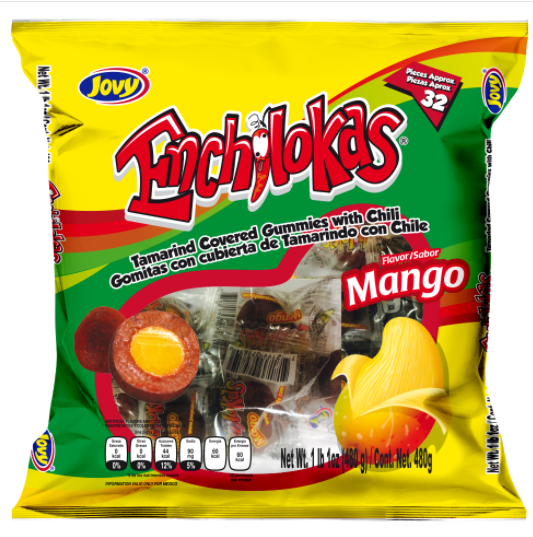Jovy Enchilokas Spicy Mango 32pcs Mexican Candy Store by Mexicrate