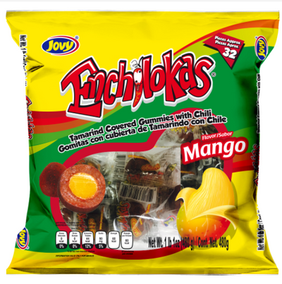 Jovy Enchilokas Spicy Mango 32pcs - Mexican Candy Store by Mexicrate