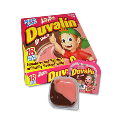 Duvalin Hazelnut and Strawberry 18pcs - Mexican Candy Store by Mexicrate