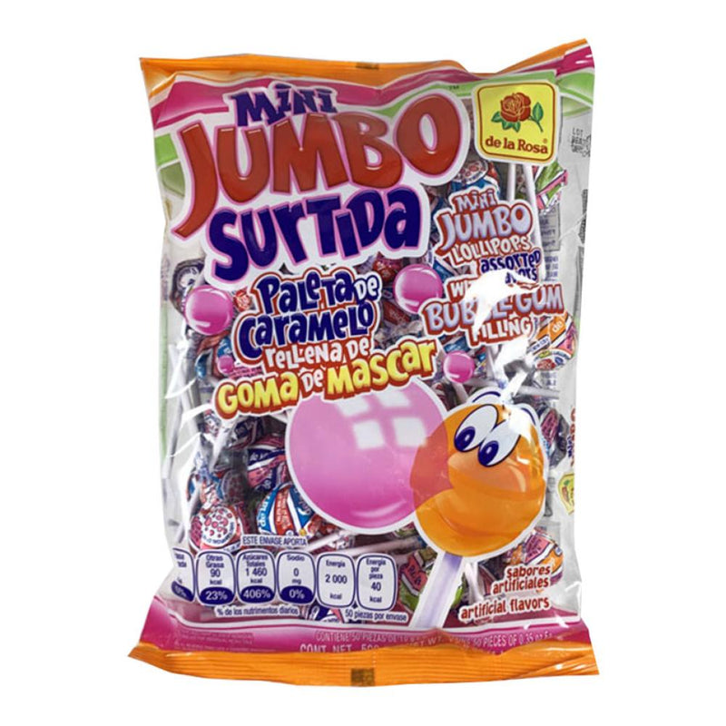 De La Rosa Mini Jumbo Assorted Lollipops 50pcs