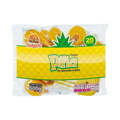 Tinajita Giant Pineapple with Chili Powder Lollipops 20pcs