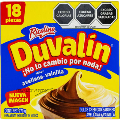 Duvalin Hazelnut and Vanilla 18pcs - Mexican Candy Store by Mexicrate