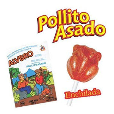 Alvbro Paleta Pollo Asado Paleta 40pc - Mexican Candy Store by Mexicrate