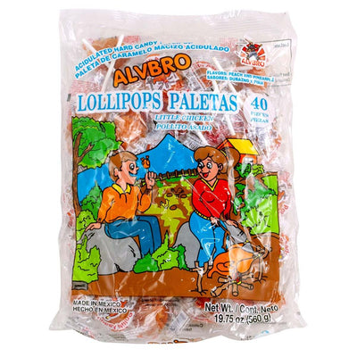 Alvbro Paleta Pollo Asado Paleta 40pc - Mexican Candy Store by Mexicrate