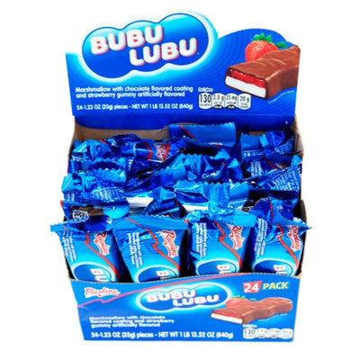 BubuLubu Chocolate & Strawberry Bars 24pcs - Mexican Candy Store by Mexicrate