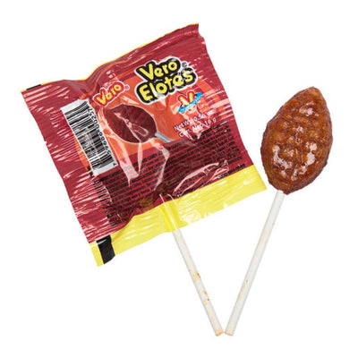 Vero Elote w/ Chile Lollipop Bag 40pc - Mexican Candy Store by Mexicrate
