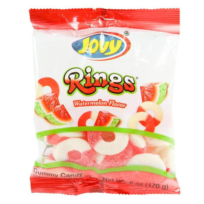 Jovy Watermelon Rings 6oz - Mexican Candy Store by Mexicrate