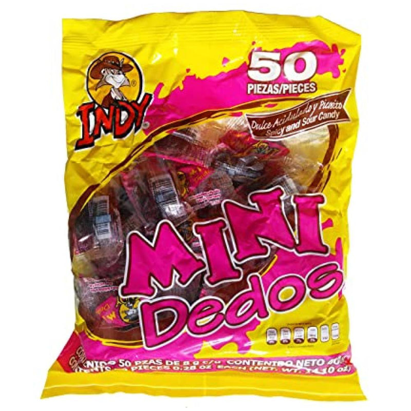 Indy Dedos Mini 50pcs - Mexican Candy Store by Mexicrate