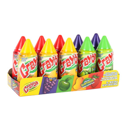 Crayon Assorted Flavors 10pcs - Mexican Candy Store by Mexicrate