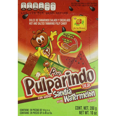 De La Rosa Pulparindo Watermelon 20pcs - Mexican Candy Store by Mexicrate