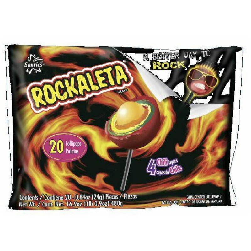 Rockaleta 4 Layer Lollipop 20pcs - Mexican Candy Store by Mexicrate